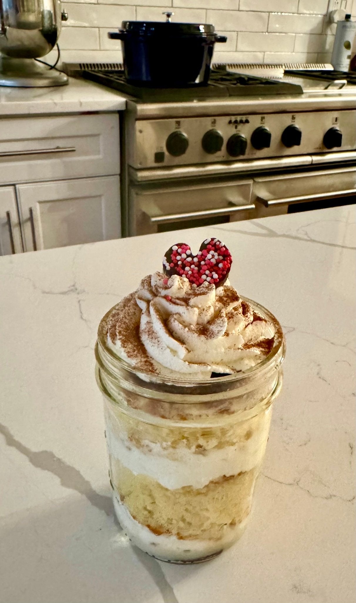 Galentine’s Day Tres Leches Cake with Hungry Monkey Brownies in Mason Jars